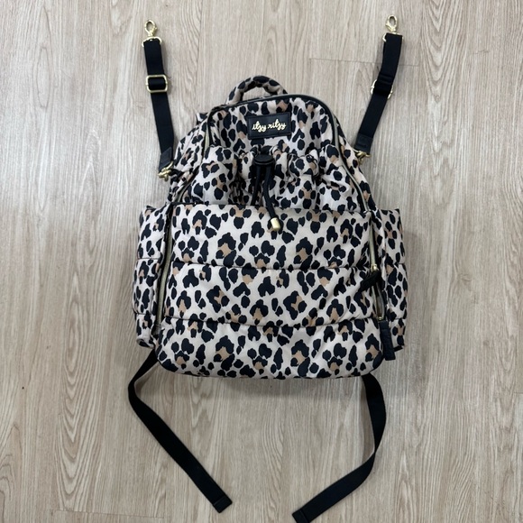 Itzy Ritzy Leopard Print Dream Backpack diaper bag main image 8